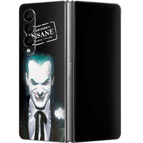 DC Comics The Joker Portrait by Alex Ross Galaxy Z Fold4 5G Skin